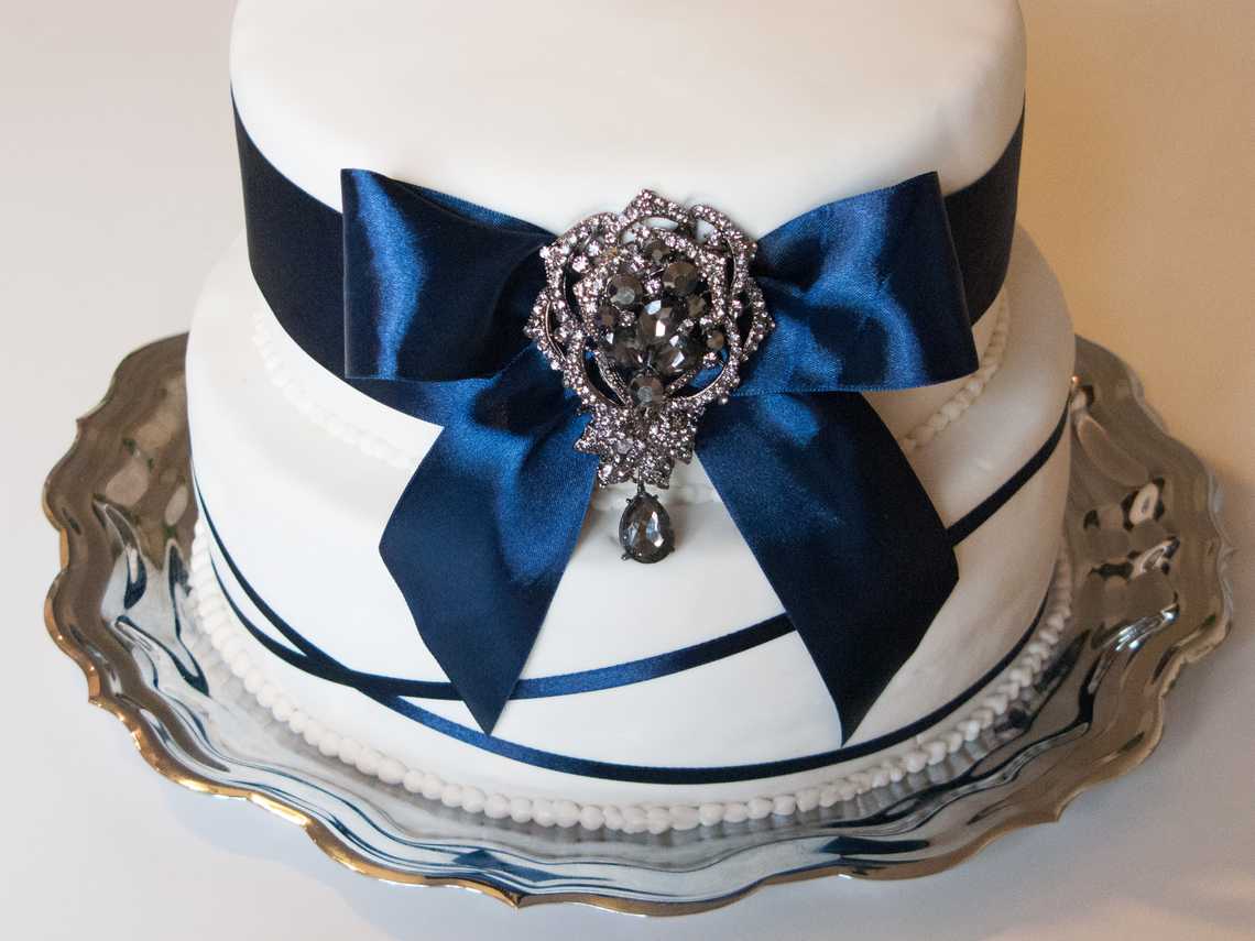 Blue Ribbon with a Real Brooch — July 1, 2012
