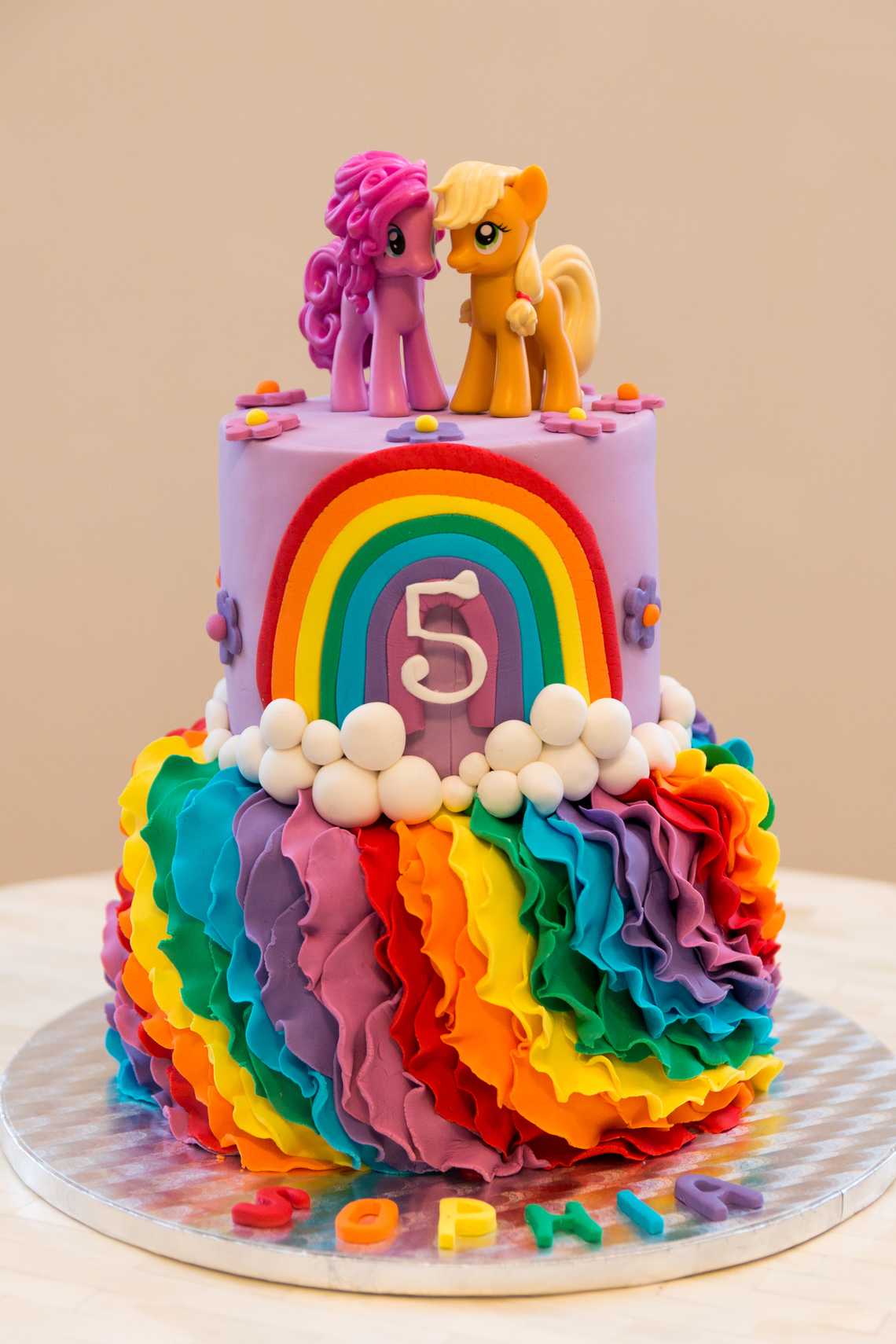 Rainbow Ponies Cake — February 1, 2015